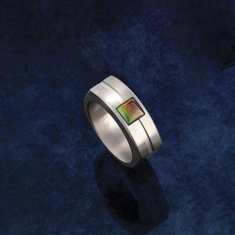 Men's Ammolite Ring
